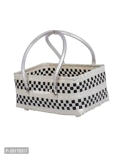 KALAPURI Reusable Multipurpose Basket| Beach Bag Shopping Bag |Grocery Basket | Hand Bag | Storage Basket |Hand Woven Bag | Lunch Bag | Wire Basket-thumb3