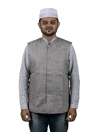 KALAPURI Traditional Handstitched Ready to Wear Typical White Baniya Topi with Blue Hand Embroidery for Groom or Dulha or Navardev Wedding/Marriage 1103-2-thumb4