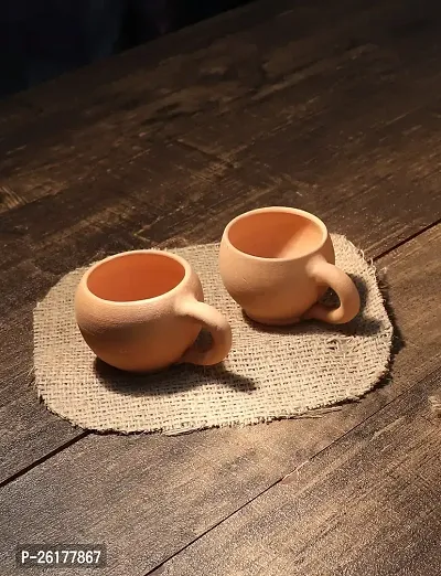 KALAPURI? Handcrafted Terracotta Tea Cup Non-Toxic  Eco-Friendly Clay Cup