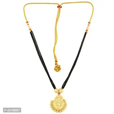 KALAPURIreg; Handmade Traditional 24K Gold Plated Jewellery Designer Laxmi Pendal Mangalsutra for Womens