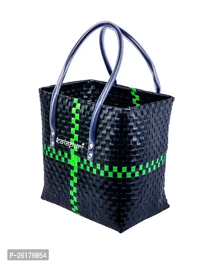 KALAPURI Essentials Handbag for Women, Geometric Tote Hand Bags, Shoulder Shopping Handbags for Women, Stylish Ladies Purse-thumb2