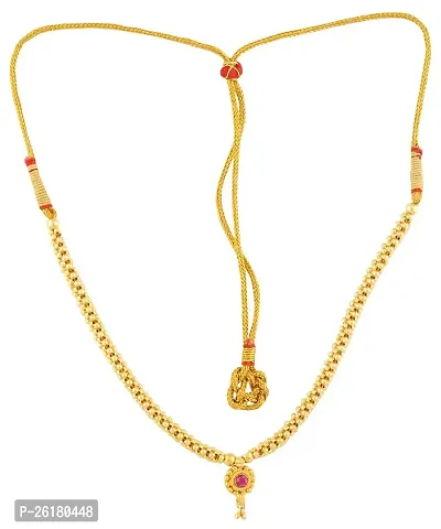 KALAPURI? Traditional Handmade Jewellery Small Saaj Ghat Pendant Thushi Necklace for Women and Girls-thumb0