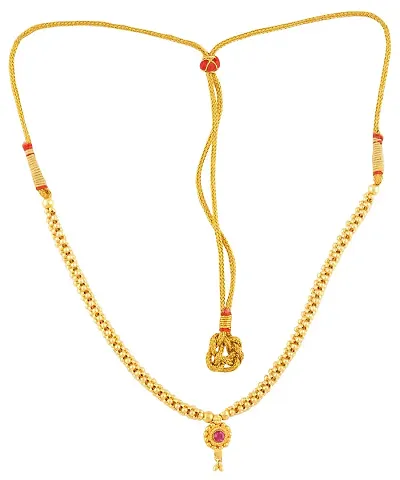 KALAPURI Traditional Handmade Jewellery Combo Pack of 2 Alloy 24K Plated Alloy Necklace for Women and Girls