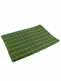 KALAPURI Guledgudda Bottle Green Khun Fabric for making Blouse/Kurtis/Patiala/Palazzo/Gowns with Contrast Border for Women-thumb1