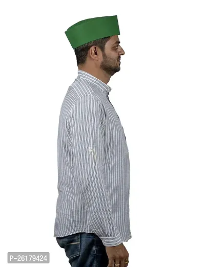 KALAPURI Traditional Handstitched Ready to Wear Typical Maharashtrain Green Gandhi Topi (Turban) for Wedding/Traditional Functions 1111-2-thumb4