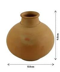 KALAPURI Terracotta Clay Natural Showpiece Vase (Brown, Medium), Clay-thumb2