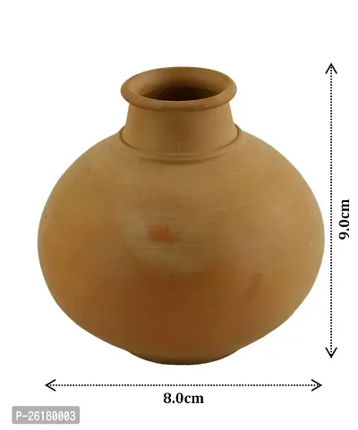 KALAPURI Terracotta Clay Natural Showpiece Vase (Brown, Medium), Clay-thumb3