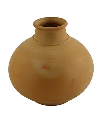 KALAPURI Terracotta Clay Natural Showpiece Vase (Brown, Medium), Clay-thumb1