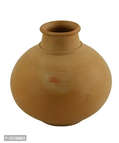 KALAPURI Terracotta Clay Natural Showpiece Vase (Brown, Medium), Clay-thumb2