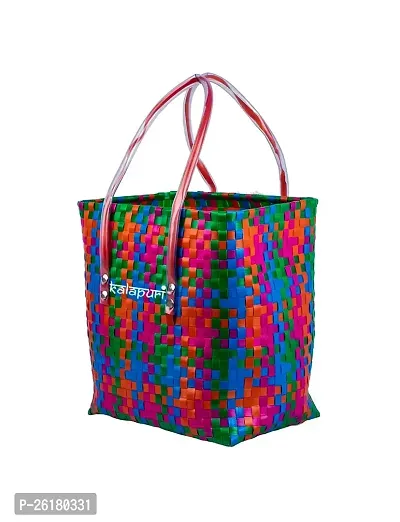 KALAPURI Essentials Handbag for Women, Geometric Tote Hand Bags, Shoulder Shopping Handbags for Women, Stylish Ladies Purse-thumb2