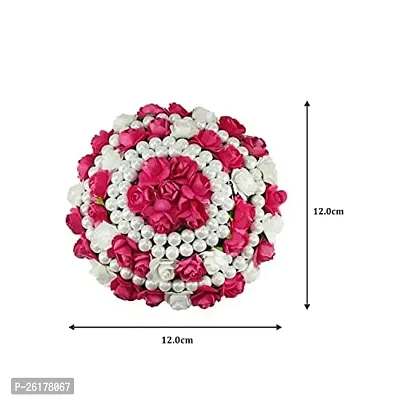 KALAPURIreg; Elegant Weaved Floral Hair Gajra, Bun Maker, Hair Brooch,Juda Pin for Girls  Women|Bridal Hair-thumb4