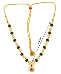 KALAPURI Traditional Yellow Handmade Jewellery Round Pandal Unique 24K Gold Plated Alloy Quartz Necklace for Women-thumb3