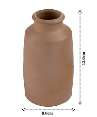 KALAPURI Terracotta Clay Natural Colored Handicrafts Vase Showpiece, (Large Size), Clay-thumb1