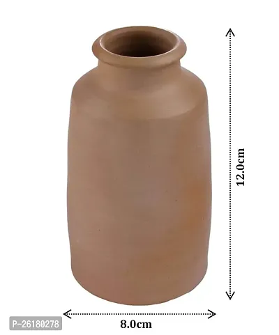 KALAPURI Terracotta Clay Natural Colored Handicrafts Vase Showpiece, (Large Size), Clay-thumb2