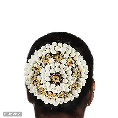 KALAPURIreg; Elegant Weaved Floral Hair Gajra, Bun Maker, Hair Brooch,Juda Pin for Girls  Women|Bridal Hair
