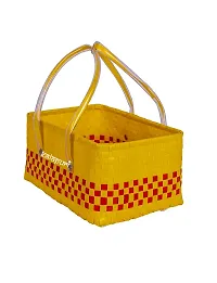 KALAPURI Reusable Multipurpose Basket| Beach Bag Shopping Bag |Grocery Basket | Hand Bag | Storage Basket |Hand Woven Bag | Lunch Bag | Wire Basket-thumb2