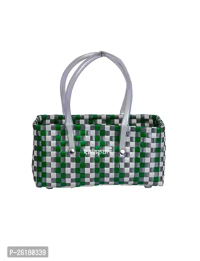 KALAPURI Reusable Multipurpose Basket| Beach Bag Shopping Bag |Grocery Basket | Hand Bag | Storage Basket |Hand Woven Bag | Lunch Bag | Wire Basket