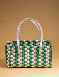 KALAPURI Reusable Multipurpose Basket| Beach Bag Shopping Bag |Grocery Basket | Hand Bag | Storage Basket |Hand Woven Bag | Lunch Bag | Wire Basket-thumb1