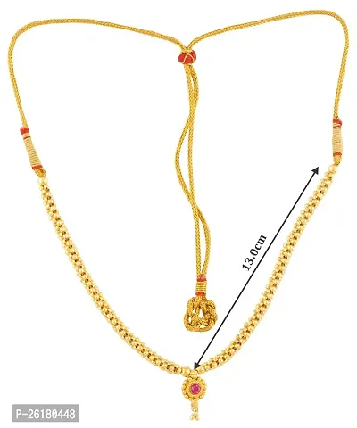 KALAPURI? Traditional Handmade Jewellery Small Saaj Ghat Pendant Thushi Necklace for Women and Girls-thumb4