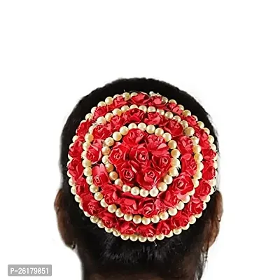 KALAPURIreg; Elegant Weaved Floral Hair Gajra, Bun Maker, Hair Brooch,Juda Pin for Girls  Women|Bridal Hair
