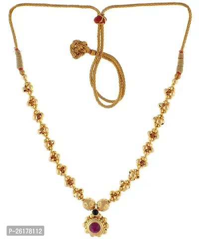 KALAPURI? Traditional Handmade Jewellery Javmani Triveni Haar Necklace for Women and Girls-thumb0