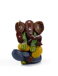 KALAPURI? Handcrafted M-Seal Art Ganesha Idol Sitting On Tortoise/Vinayaka Idol/Showpiece-thumb1