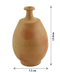 KALAPURI Terracotta Clay Natural Colored Handicrafts Showpiece Vase (Brown, Large), Clay-thumb1