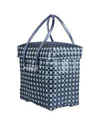 KALAPURI Reusable Multipurpose Basket| Shopping Bag | Grocery Basket | Hand Bag | Picnic Bag | Polypropylene Storage Basket |Hand Woven Bag | Lunch Bag-thumb2