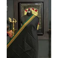 KALAPURIreg; Guledgudda Khun Fabric with Green Border for making Blouse/Kurtis/Patiala/with Contrast Border for Women-thumb1