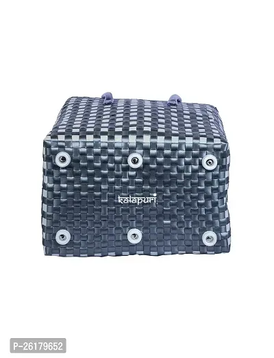 KALAPURI Reusable Multipurpose Basket| Shopping Bag | Grocery Basket | Hand Bag | Picnic Bag | Polypropylene Storage Basket |Hand Woven Bag | Lunch Bag-thumb5