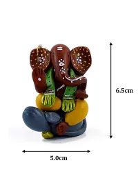 KALAPURI? Handcrafted M-Seal Art Ganesha Idol Sitting On Tortoise/Vinayaka Idol/Showpiece-thumb3