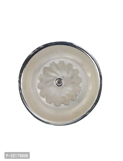 KALAPURI? Silver Plated Oil Pooja Lamp/Diya/Niranjan Perfect for Daily Pooja and Diwali Occassions-thumb3