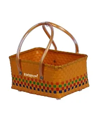 KALAPURI Reusable Multipurpose Basket| Beach Bag Shopping Bag |Grocery Basket | Hand Bag | Storage Basket |Hand Woven Bag | Lunch Bag | Wire Basket-thumb2