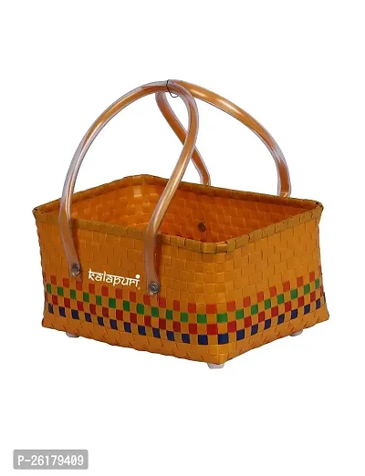 KALAPURI Reusable Multipurpose Basket| Beach Bag Shopping Bag |Grocery Basket | Hand Bag | Storage Basket |Hand Woven Bag | Lunch Bag | Wire Basket-thumb3