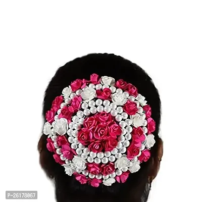 KALAPURIreg; Elegant Weaved Floral Hair Gajra, Bun Maker, Hair Brooch,Juda Pin for Girls  Women|Bridal Hair-thumb0