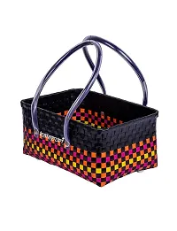 KALAPURI Reusable Multipurpose Basket| Beach Bag Shopping Bag |Grocery Basket | Hand Bag | Storage Basket |Hand Woven Bag | Lunch Bag | Wire Basket-thumb2