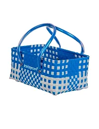 KALAPURI Reusable Multipurpose Basket| Beach Bag Shopping Bag |Grocery Basket | Hand Bag | Storage Basket |Hand Woven Bag | Lunch Bag | Wire Basket-thumb2