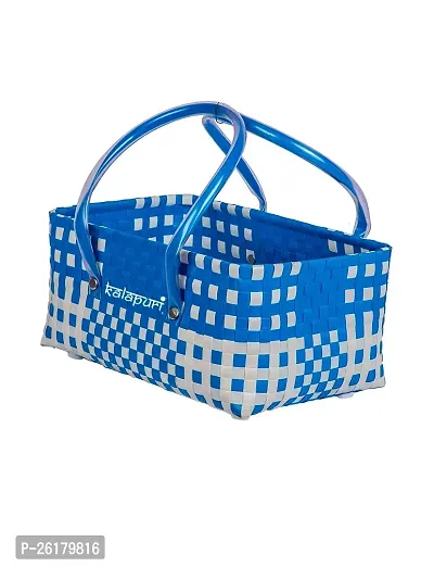 KALAPURI Reusable Multipurpose Basket| Beach Bag Shopping Bag |Grocery Basket | Hand Bag | Storage Basket |Hand Woven Bag | Lunch Bag | Wire Basket-thumb3