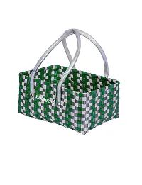 KALAPURI Reusable Multipurpose Basket| Beach Bag Shopping Bag |Grocery Basket | Hand Bag | Storage Basket |Hand Woven Bag | Lunch Bag | Wire Basket-thumb2