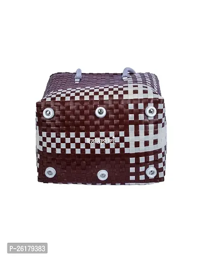 KALAPURI Essentials Handbag for Women, Geometric Tote Hand Bags, Shoulder Shopping Handbags for Women, Stylish Ladies Purse-thumb3