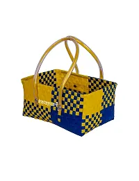 KALAPURI Reusable Multipurpose Basket| Beach Bag Shopping Bag |Grocery Basket | Hand Bag | Storage Basket |Hand Woven Bag | Lunch Bag | Wire Basket-thumb2