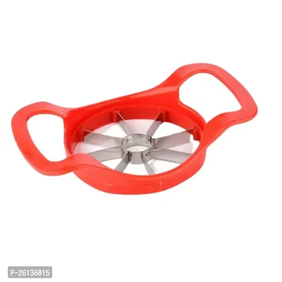 SUVARNA Plastic Apple Cutter with Stainless Steel Blade(1 Pcs,Red)