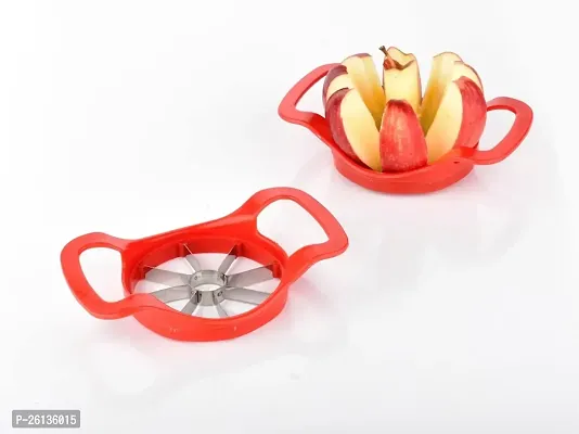 SUVARNA Plastic Apple Cutter with Stainless Steel Blade(1 Pcs,Red)-thumb2