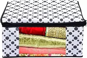 SUVARNA Clothes Storage Box Foldable Steel Frame Clothes Organizer Storage Box for Wardrobe, Saree, Shirts, and Blankets(Pack of 1)-thumb1