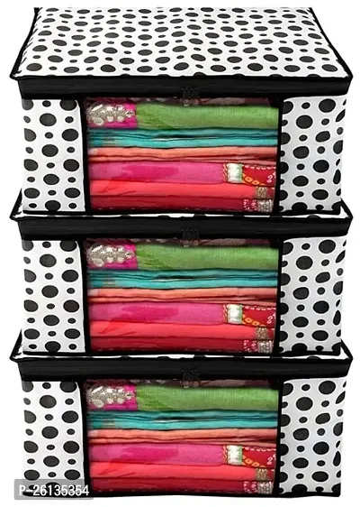 SUVARNA Clothes Storage Box Foldable Steel Frame Clothes Organizer Storage Box for Wardrobe, Saree, Shirts, and Blankets(Pack of 1)-thumb0