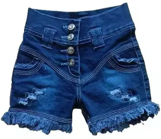 Fabulous Self Pattern Shorts For Girls