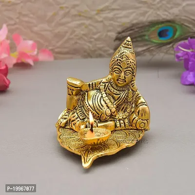 Handicraft Kuber Deepam, Diya with kuber Idol for Home Temple  Decor