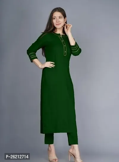 Fancy Rayon Kurta Set For Women-thumb0