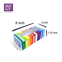 Out of The Pack (OOTP) Premium Brownie Box for 2 with Window - Pack of 10 (Rainbow Stripes)-thumb2