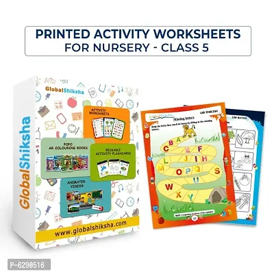 Printed Activity Worksheets for Nursery and LKG